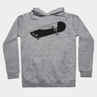 Skateboard Simplistic Skate Skateboarding Hoodie